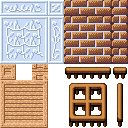 Example of a tile sheet that uses autotiling